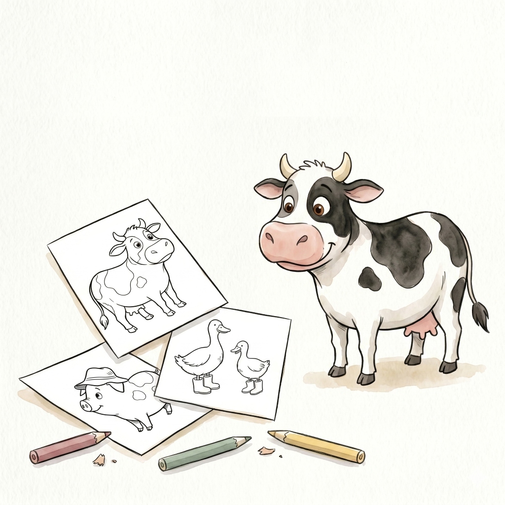 Free Coloring Pages & Cartoon Video Mockup